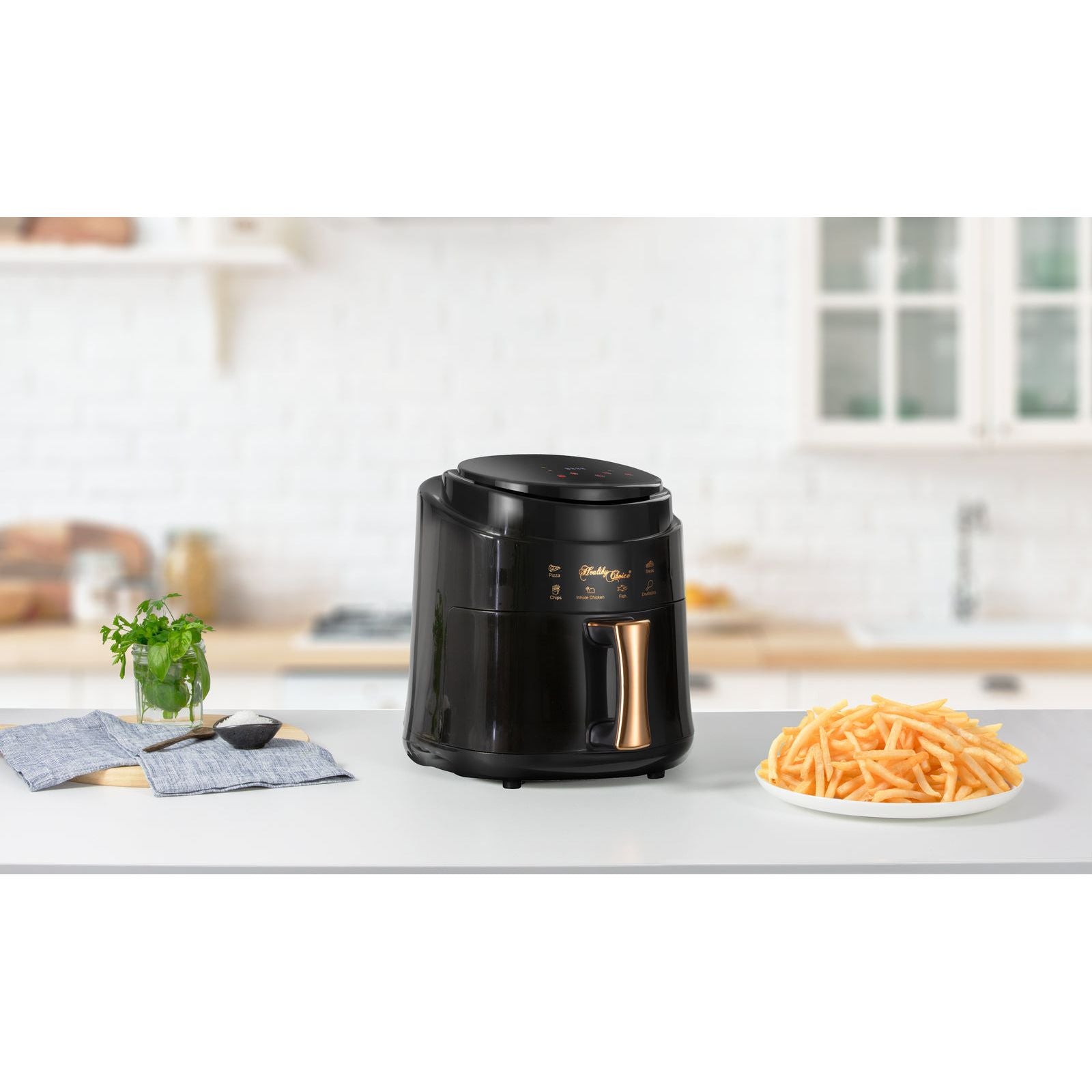 6.5L Digital Air Fryer, w/ Timer, 360° Cooking, 1900W, 6 Programs