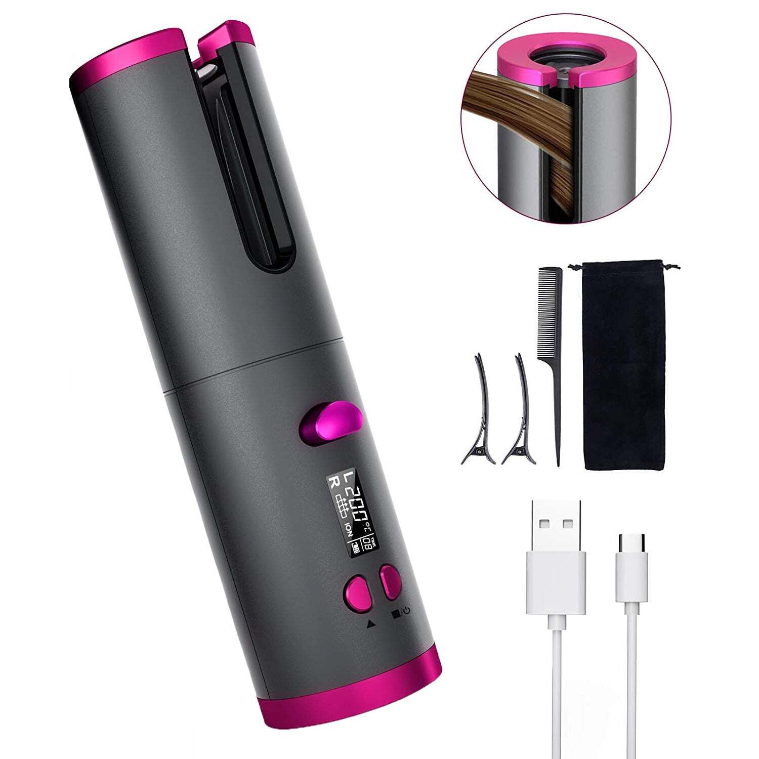 Cordless Automatic Hair Curler