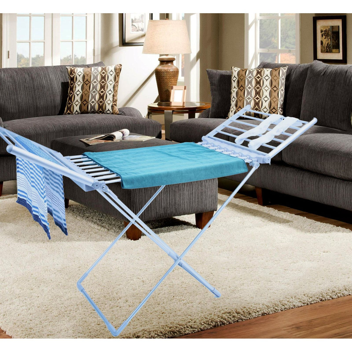 Electric Freestanding Heated Towel and Clothes Rack Dryer