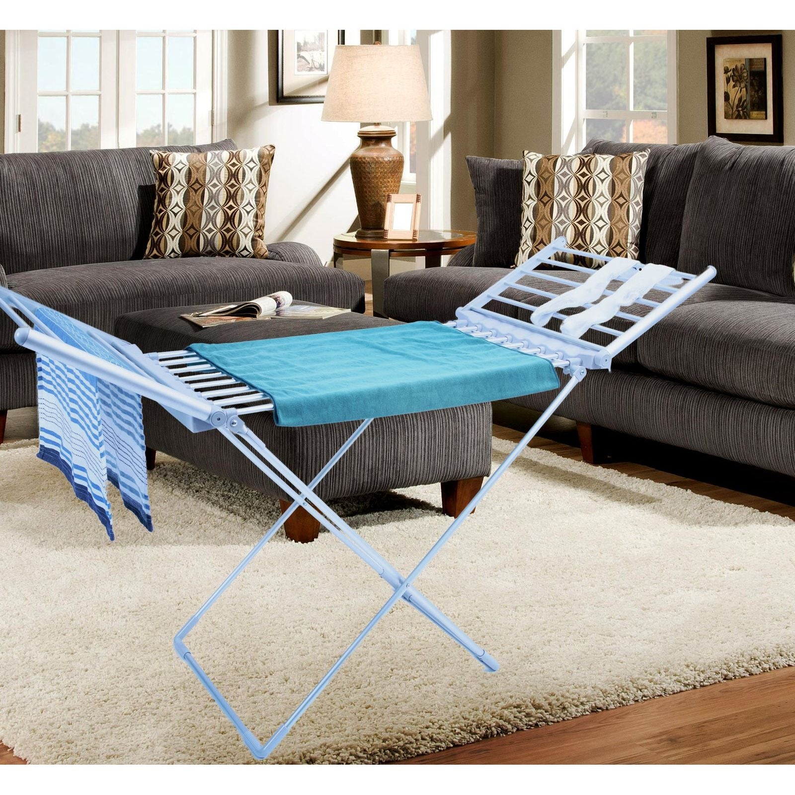 Electric Freestanding Heated Towel and Clothes Rack Dryer