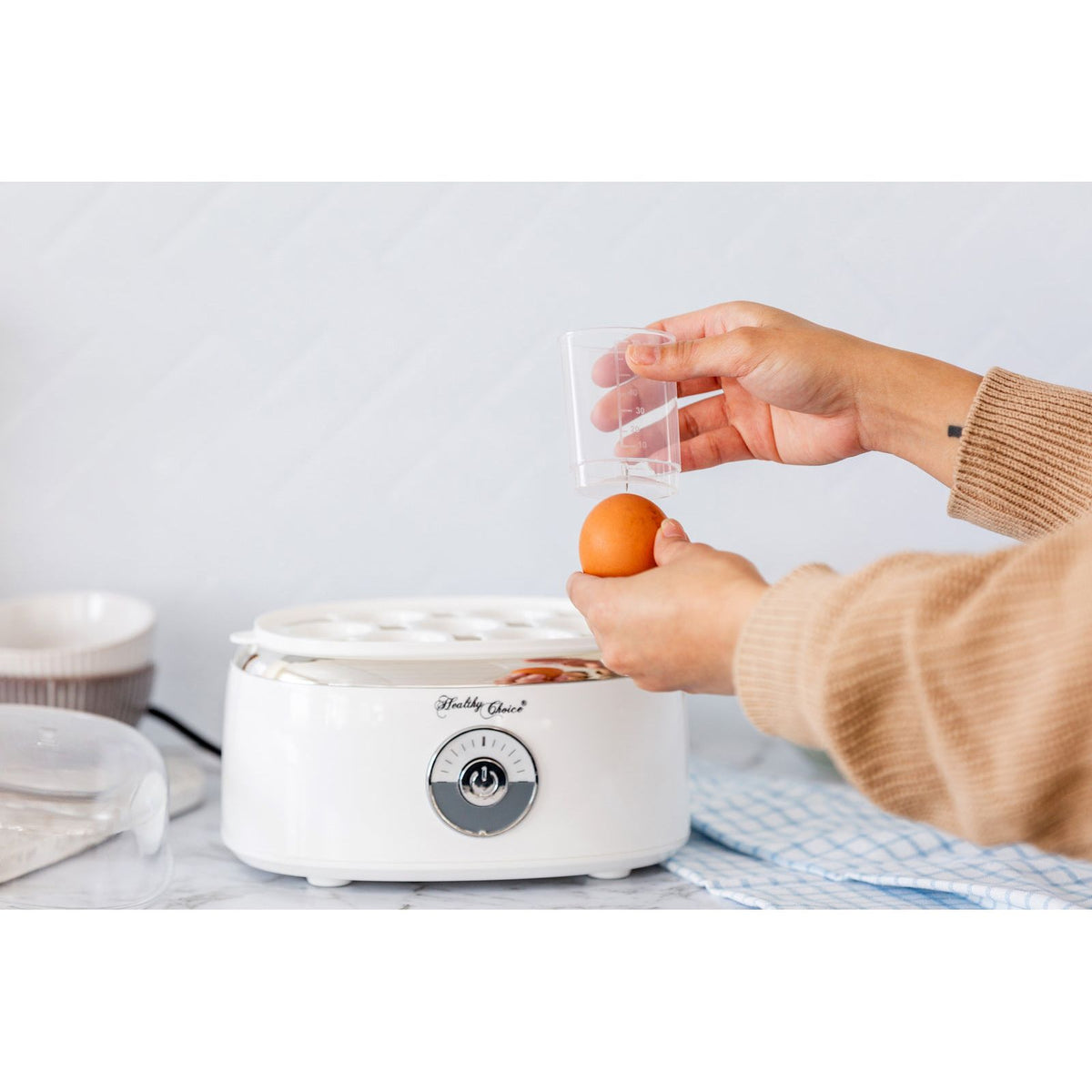 Electric Egg Steamer, Fits 7 Eggs & Cooked Perfectly