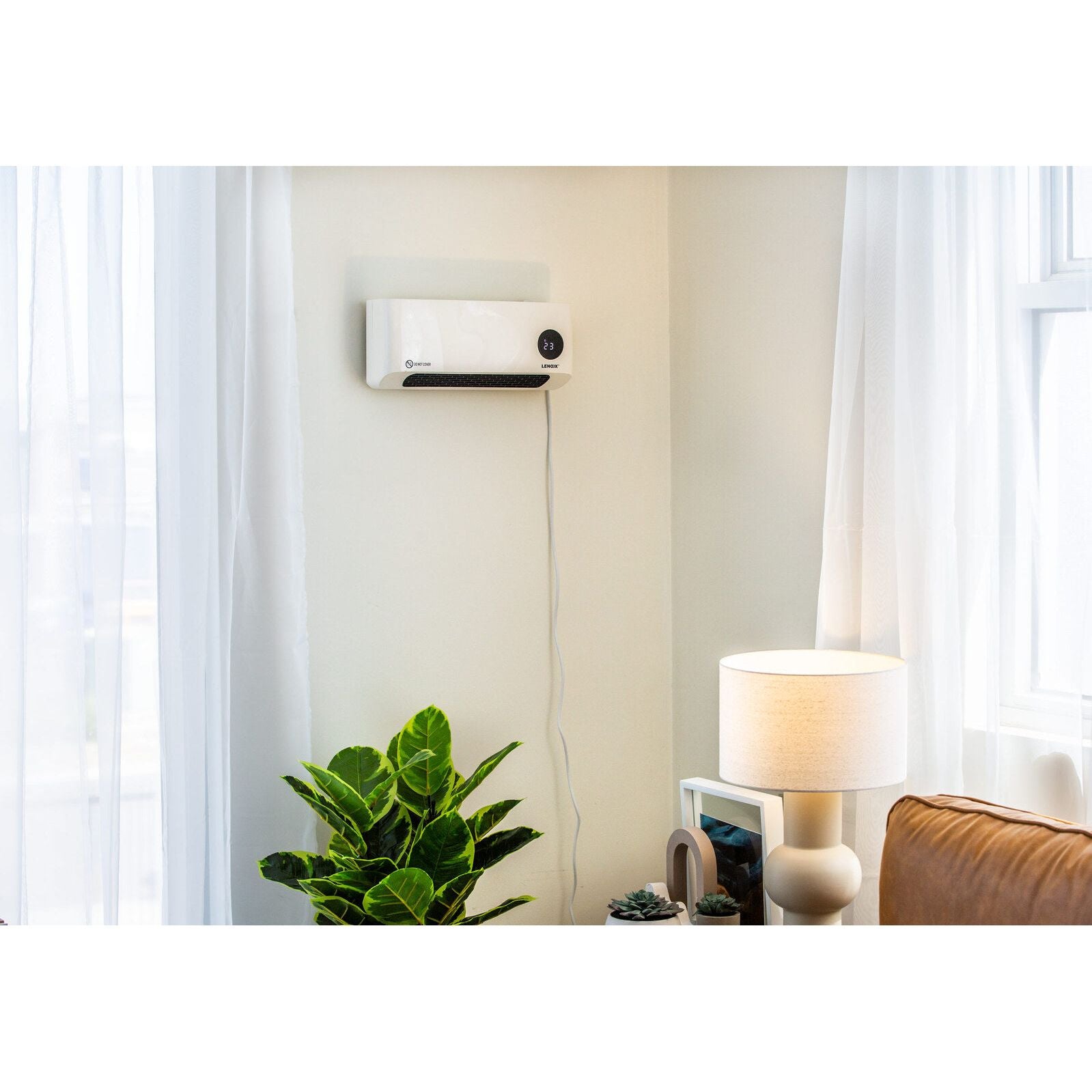 Wall-Mounted Heater & Fan with Remote Control