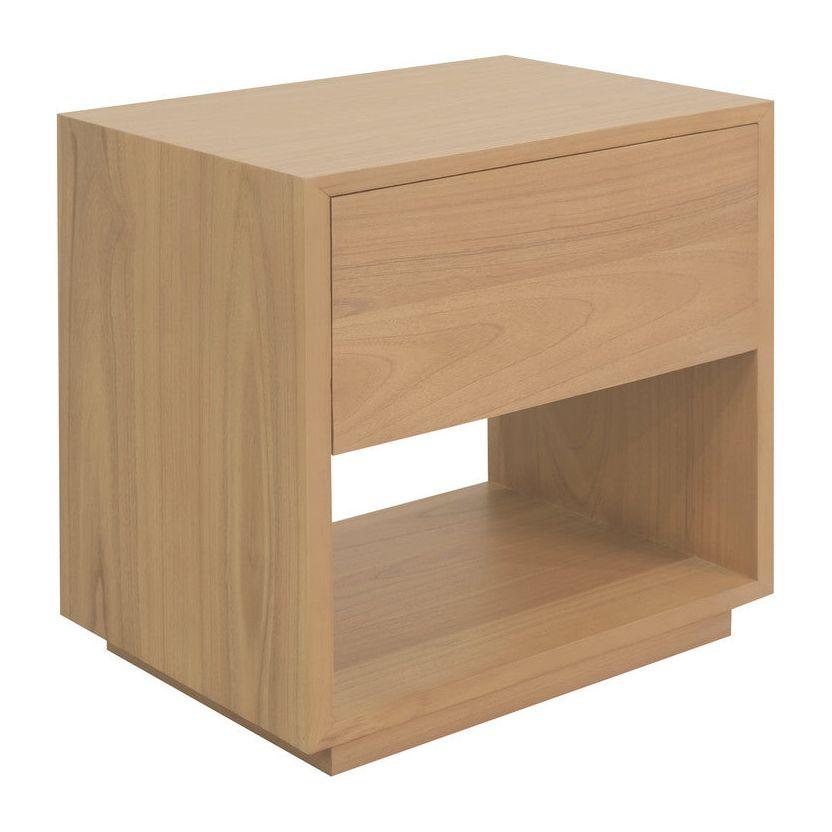 Oscar 1 Drawer Bedside Table (Latte)