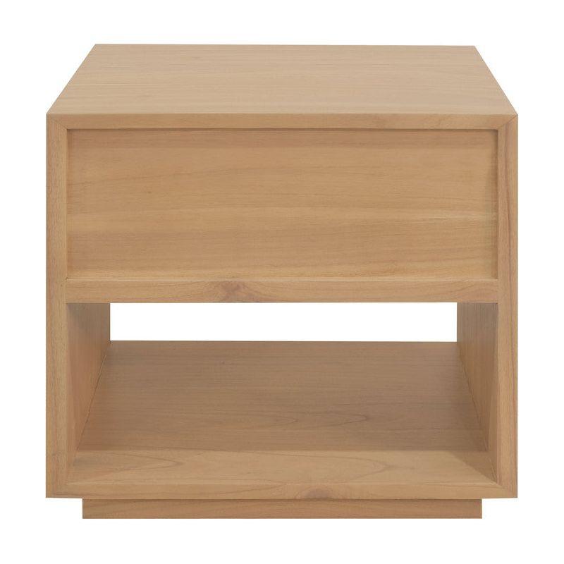 Oscar 1 Drawer Bedside Table (Latte)