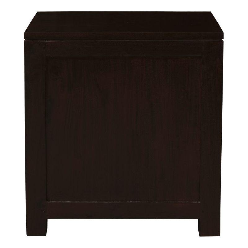 Amsterdam 2 Drawer Bedside Table (Chocolate)
