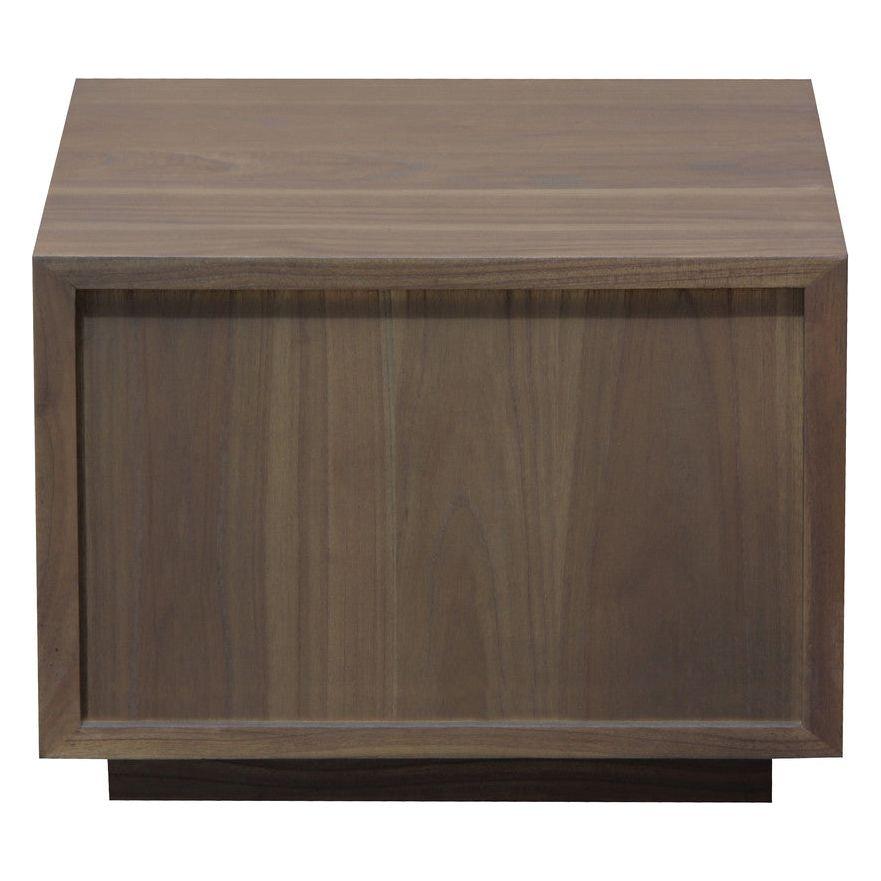 Oscar 1 Drawer Low Bedside Table (Latte)