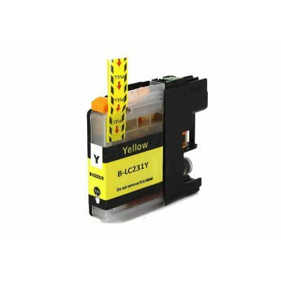 Compatible Premium Ink Cartridges LC231Y  Yellow Cartridge  - for use in Brother Printers