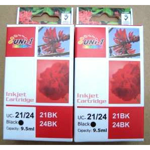 Compatible Premium Ink Cartridges BCI24  Black Cartridges (2) - for use in Canon Printers