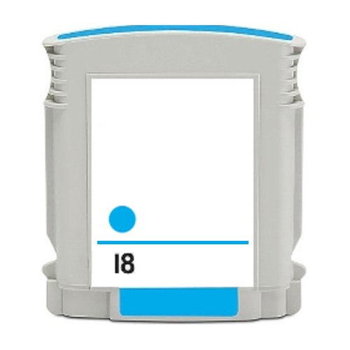 Compatible Premium Ink Cartridges 18  Cyan Ink Cartridge - for use in HP Printers