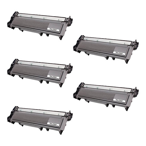 Compatible Premium 5 x TN2350 Black Toner Cartridge - for use in Brother Printers