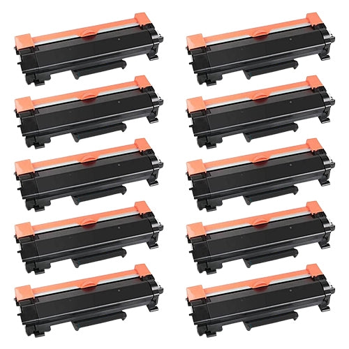 Compatible Premium 10 x TN2450 Black Toner Cartridge - for use in Brother Printers