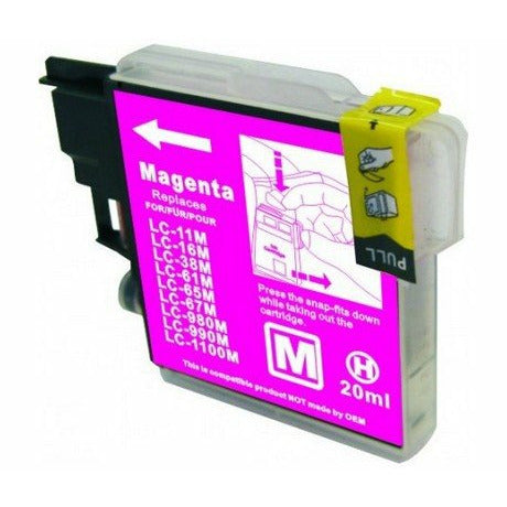 Compatible Premium Ink Cartridges LC61/LC67/LC38M Magenta  Inkjet Cartridge - for use in Brother Printers