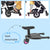 Stroller Step Board Toddler Buggys Wheel Standing Board Skateboard For Pram Kids Pink