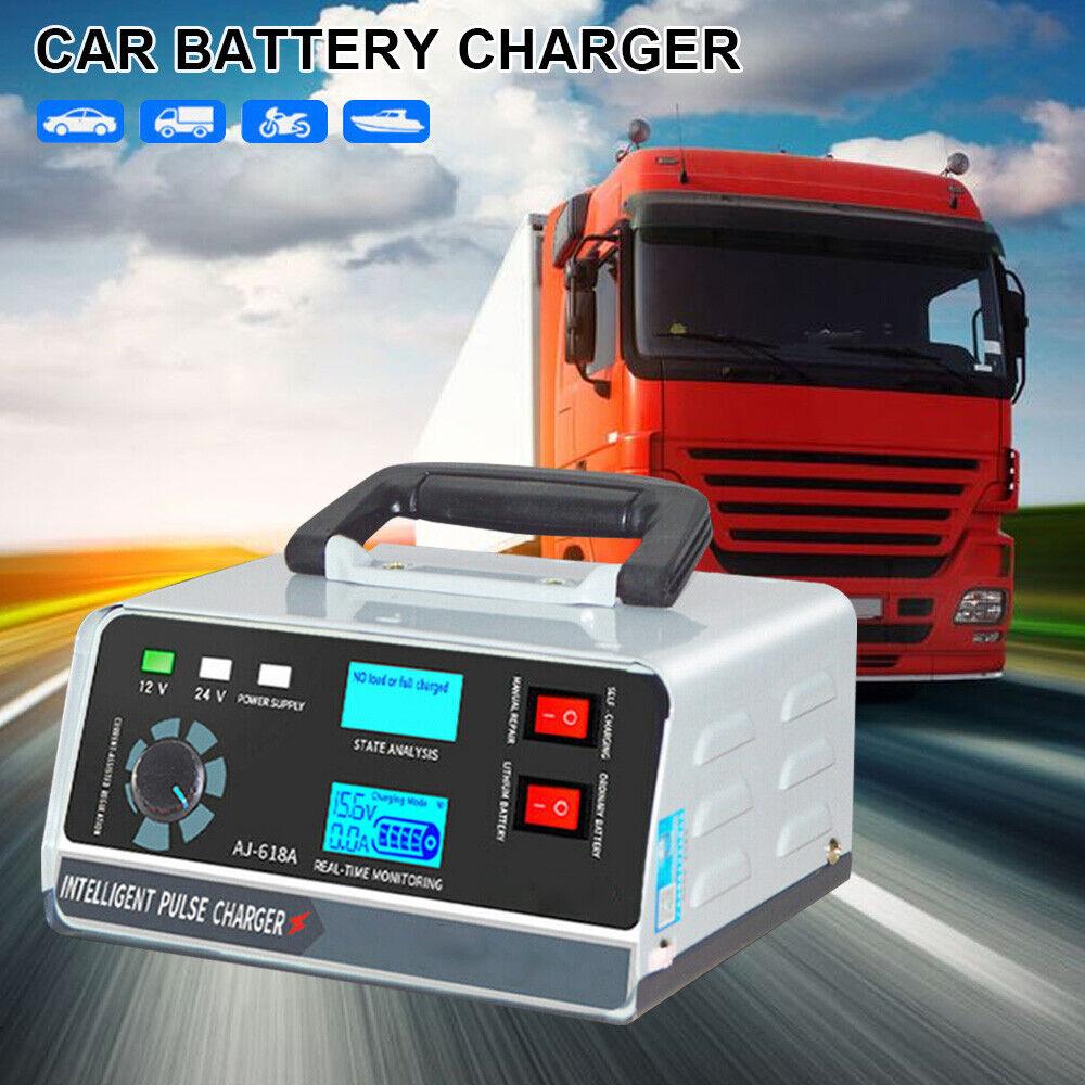 Smart Automatic Car Battery Charger Trickle Pulse Repair Boat Caravan Motorcycle