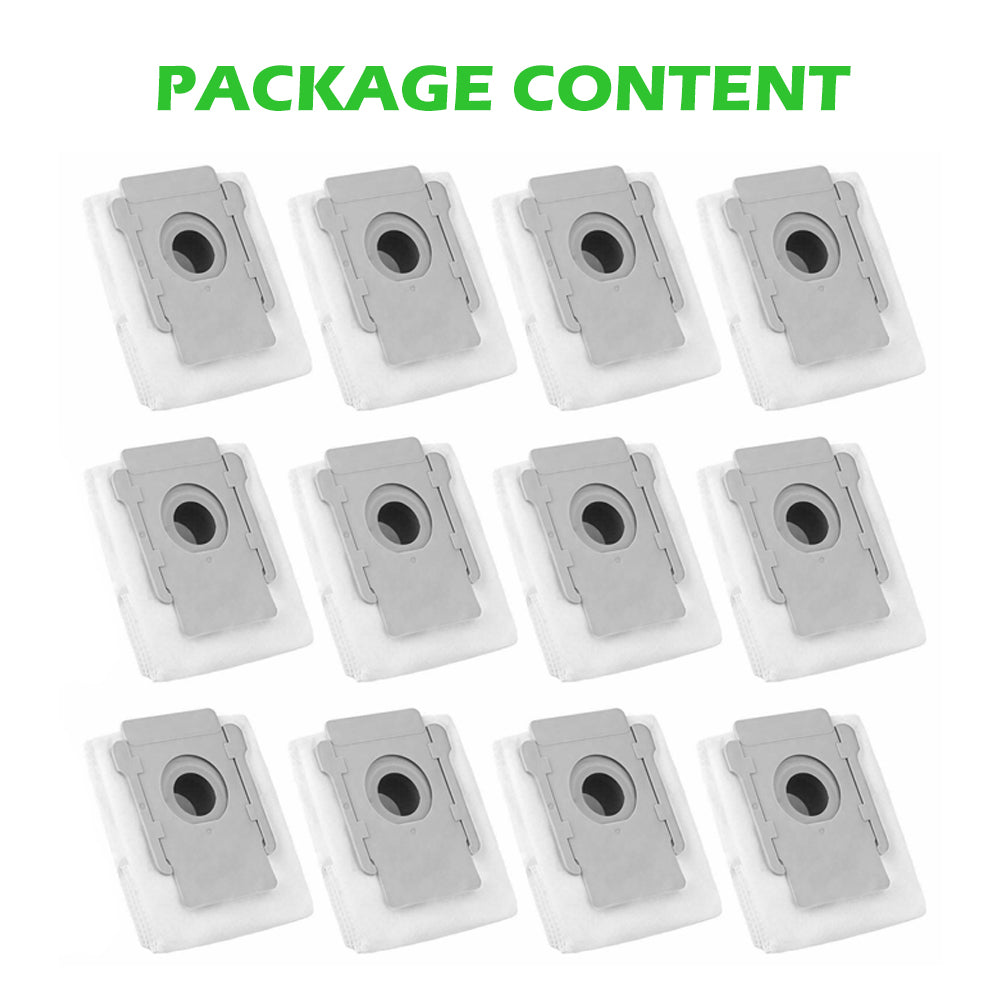 12 Packs Vacuum Dust Bags for IRobot Roomba i7 i7+/Plus s9+ (9550) Clean Bags