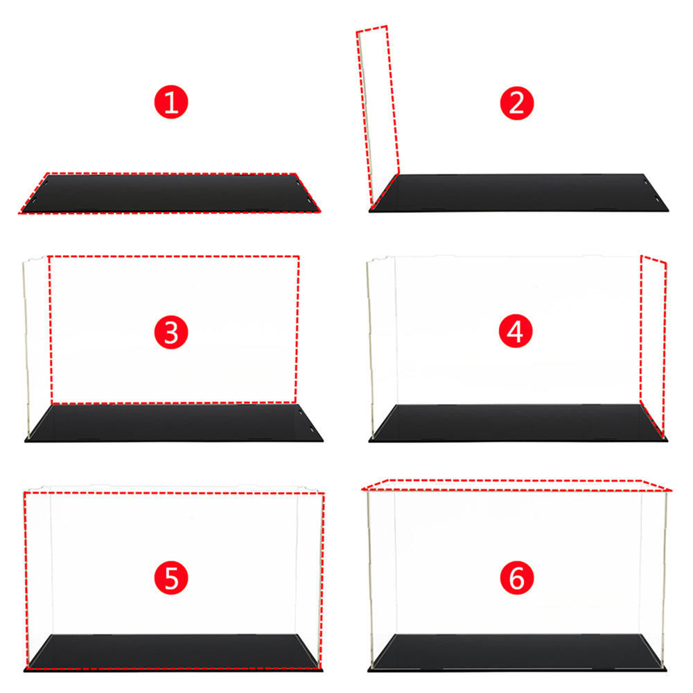 30x30x30CM Acrylic Display Case Dustproof Box Action Figure Model Car Collection