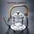 1000ml Glass Teapot Tea Pot Coffee Kettle With Bamboo Handle Japanese Style