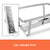 9L Chafing Dish Set Buffet Pan Bain Marie Bow Stainless Steel Food Warmer