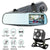 1080P Rear View Reversing Mirror 4.3'' Front And Rear DVR Car Dash Camera Dual Lens