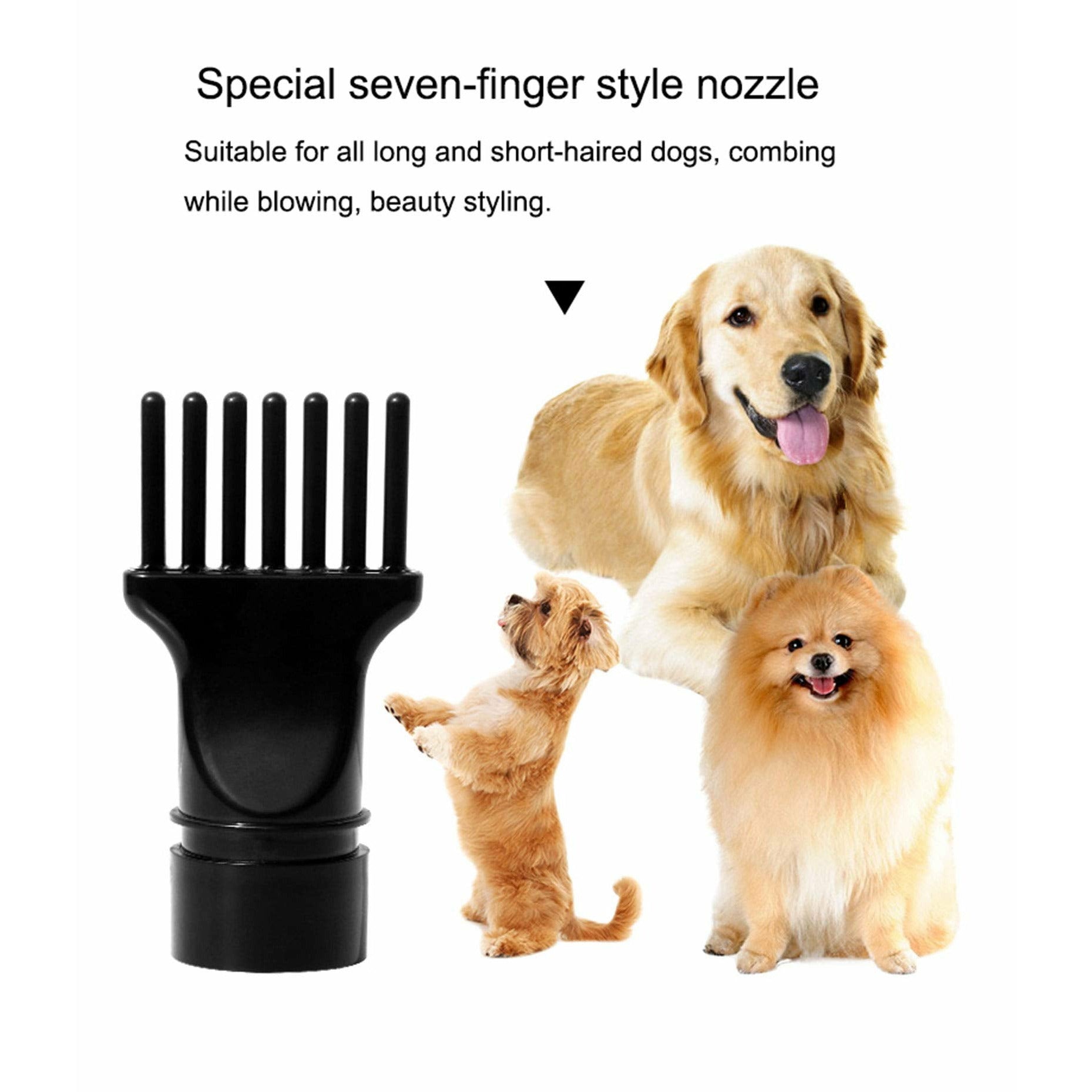 2800W Dog Dryer High Velocity Pet Dog Pet Blow Dryer Adjustable Speed 4 Nozzles