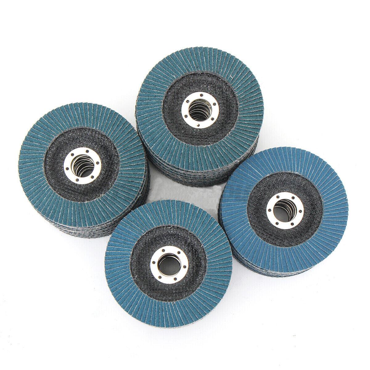 20PCS 5" 125MM Angle Grinder Flap Sanding Disc 60 Grit Grinding Wheel