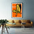 70cmx100cm Orange Legs Black Frame Canvas Wall Art