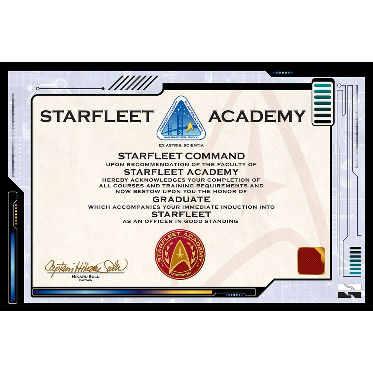 Star Trek Certificate