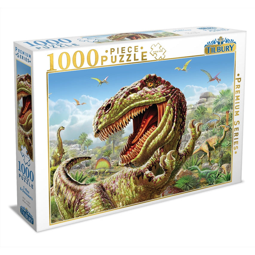 T Rex And Dinosaurs 1000 Piece Puzzle