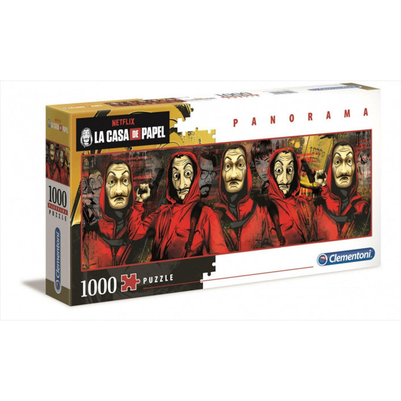 Clementoni Puzzle Netflix Money Heist (La Casa De Papel) Panorama Puzzle 1,000 pieces