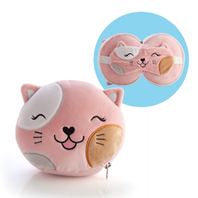 Smoosho&#39;s Pals Travel Cat Mask &amp; Pillow