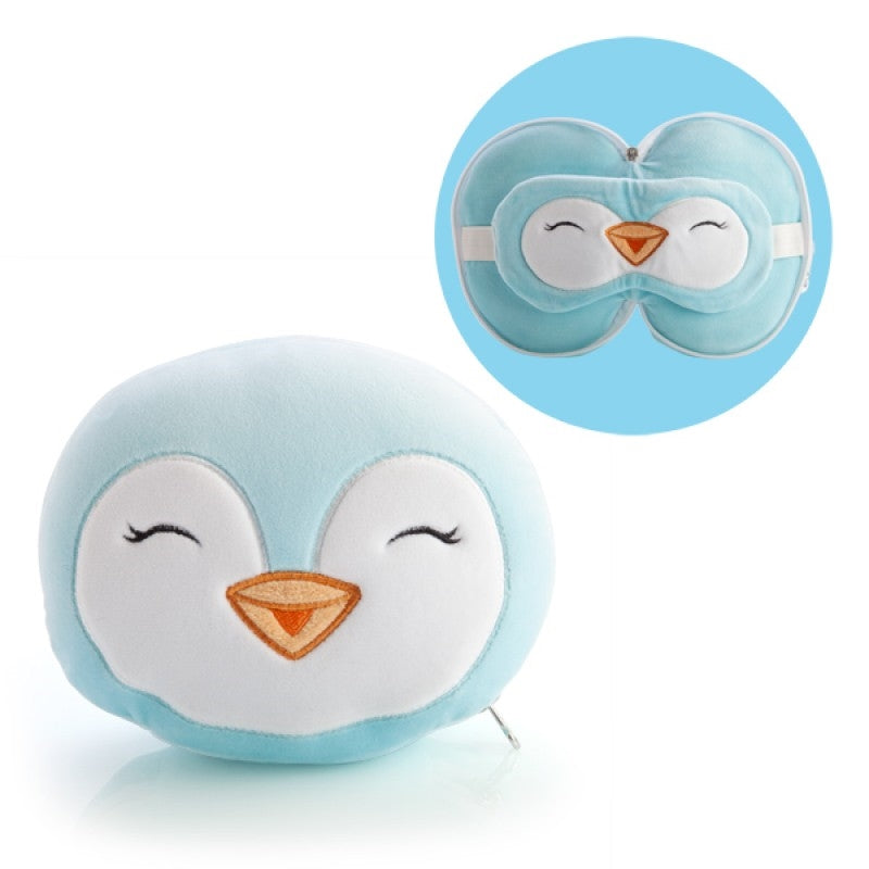 Smoosho&#39;s Pals Travel Penguin Mask &amp; Pillow