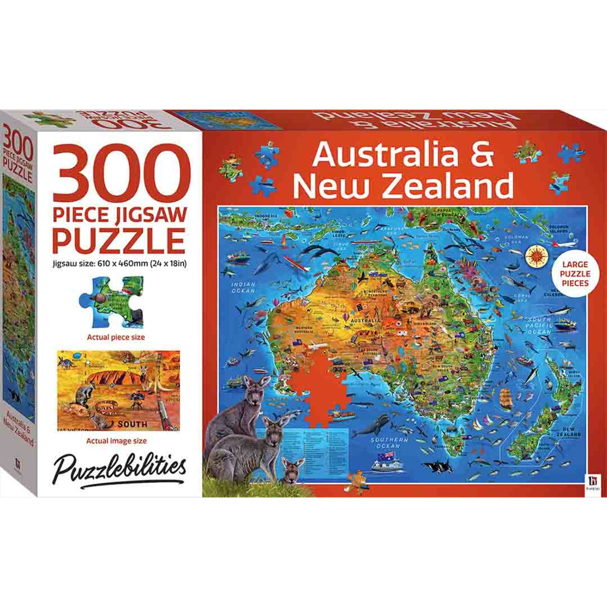 Australia And New Zealand 300 Piece Puzzle