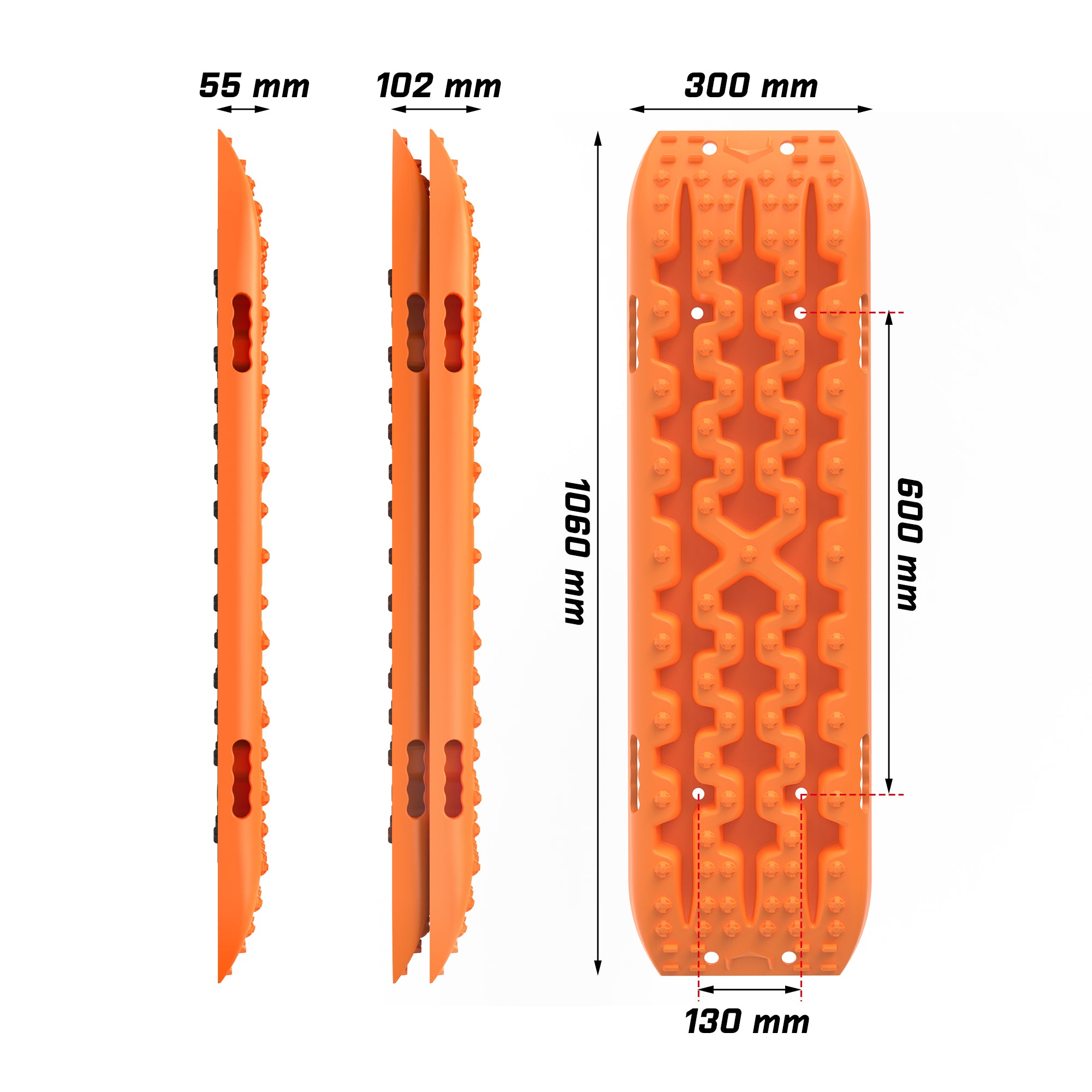 X-BULL Recovery Tracks Boards Sand Truck Mud 4WD 4x4 Gen3.0 Orange/ Tyre Tire Deflator