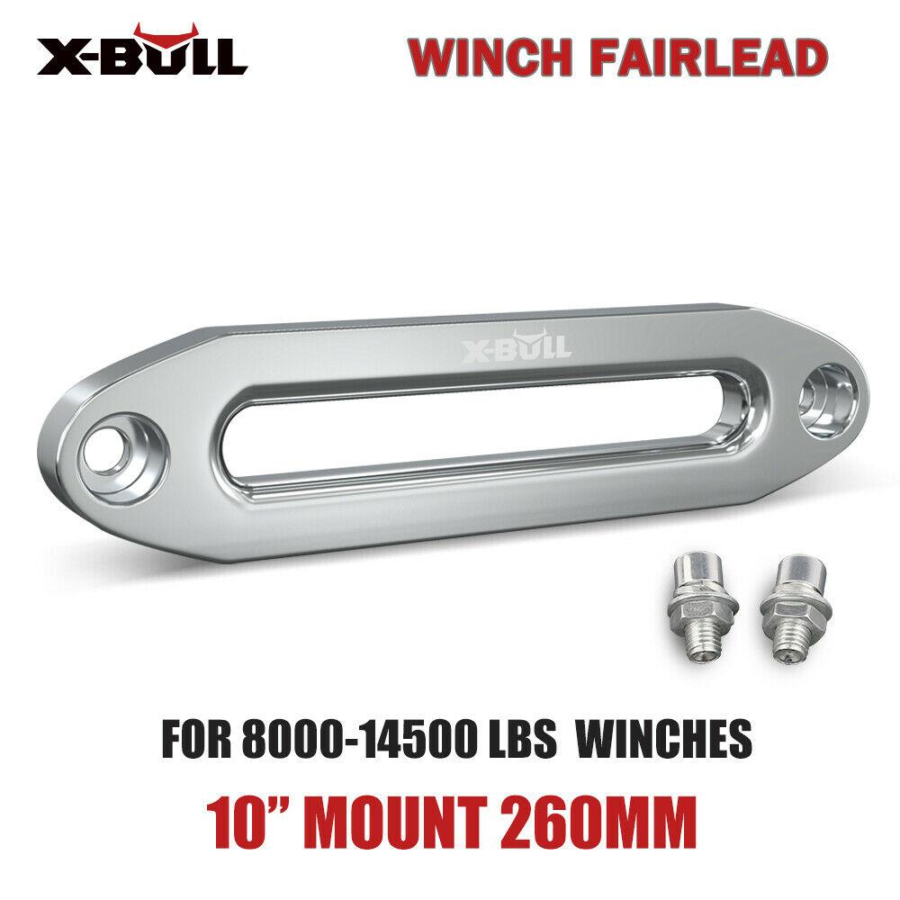 X-BULL 8000-13000LBS Aluminium Hawse Fairlead Universal Winch Dyneema Rope 4WD