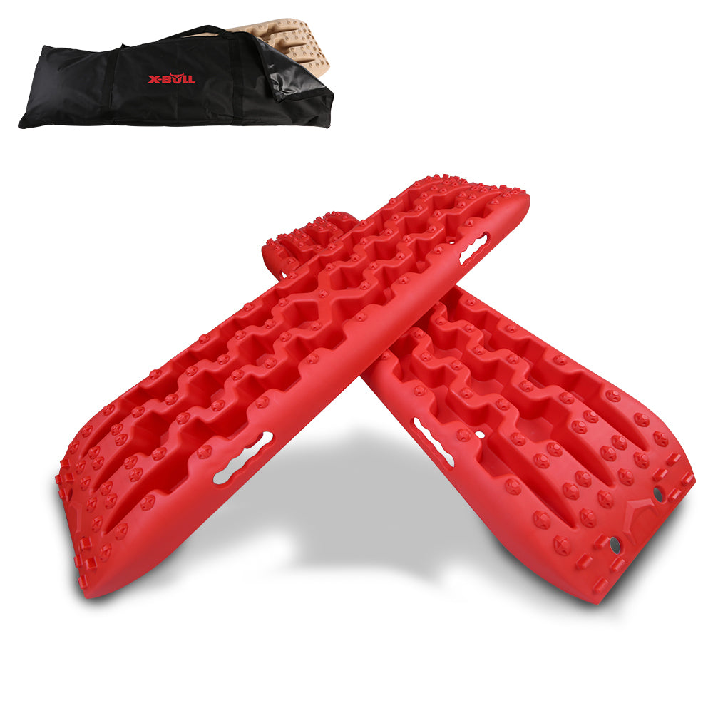 X-BULL Recovery tracks Sand tracks 2pcs 10T Sand / Snow / Mud 4WD Gen 3.0 - Red