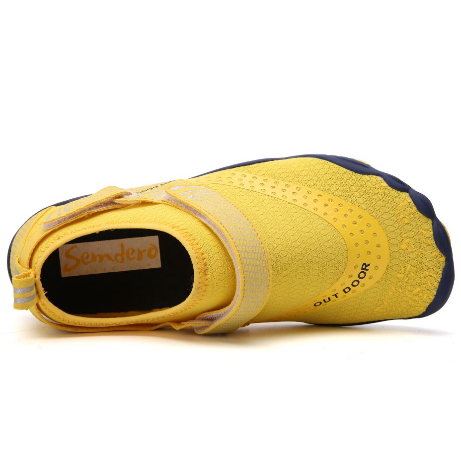 Women Water Shoes Barefoot Quick Dry Aqua Sports Shoes - Yellow Size EU39 = US6