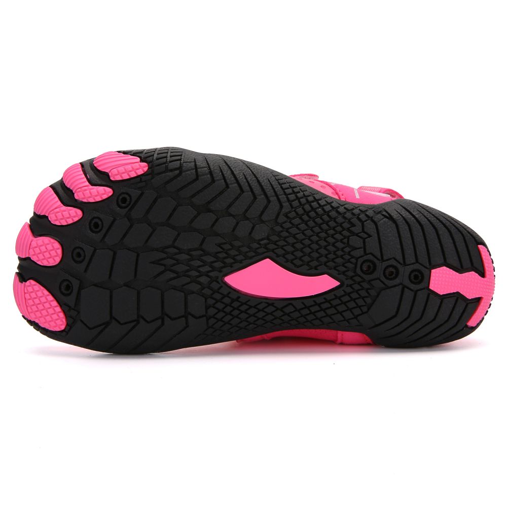 Kids Water Shoes Barefoot Quick Dry Aqua Sports Shoes Boys Girls - Pink Size Bigkid US3 = EU34