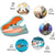 Water Shoes for Men and Women Soft Breathable Slip-on Aqua Shoes Aqua Socks for Swim Beach Pool Surf Yoga (Orange Size US 7.5)