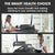 Fortia Desk Riser 90cm Wide Adjustable Sit to Stand for Dual Monitor, Keyboard, Laptop, Black
