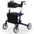 EQUIPMED Rollator Walking Frame Walker Foldable Seat Mobility Aid Aluminium Blue