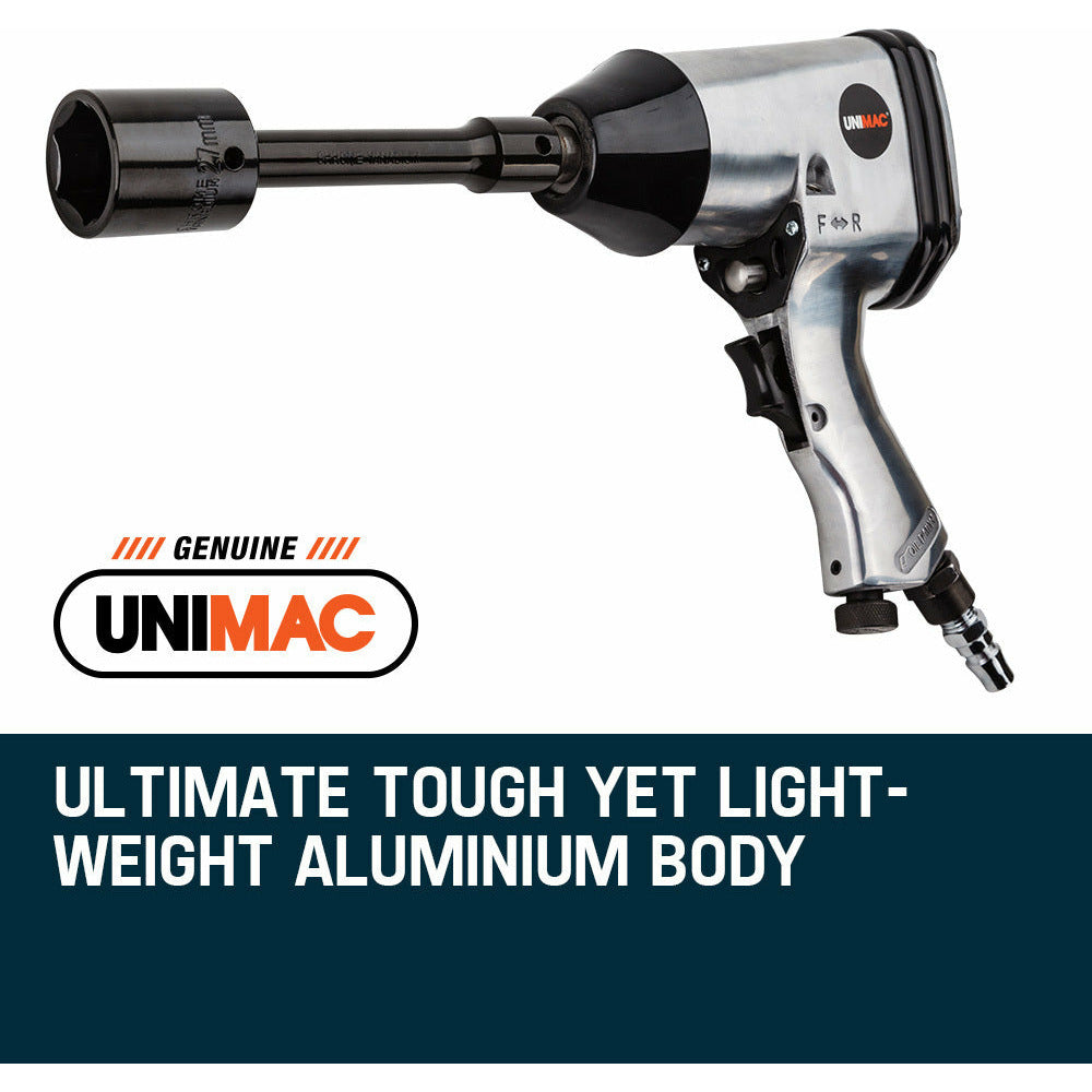 UNIMAC Air Impact Wrench Kit 17pc 1/2 Rattle Gun Set Socket Pneumatic Metric