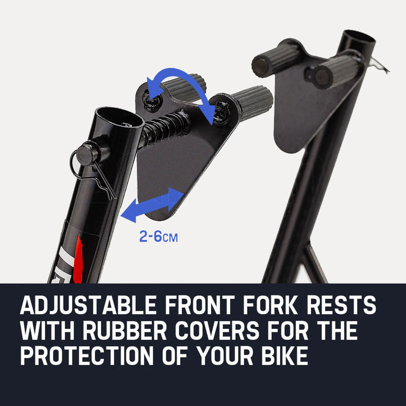 T-REX Motorcycle Front Stand Heavy-Duty Motorbike Lift Paddock Carrier Bike Fork