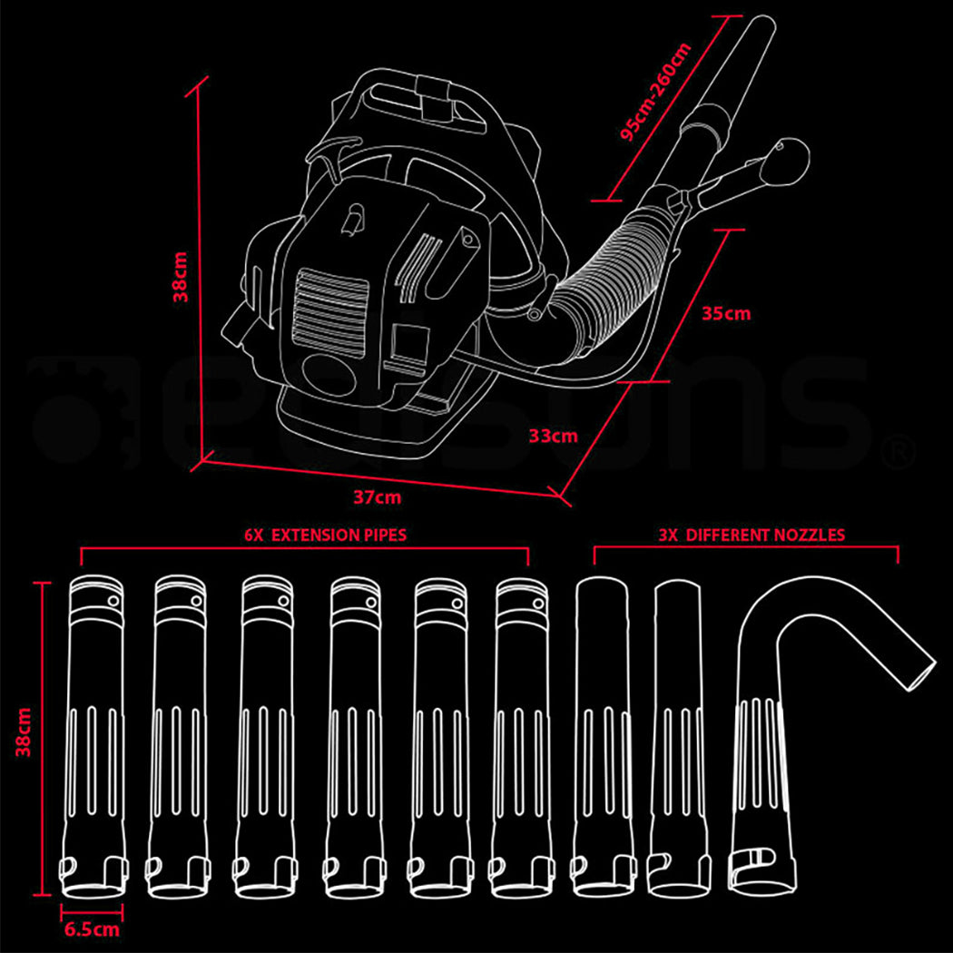 MTM 30CC Backpack Petrol Leaf Blower Yard Garden Commercial Outdoor