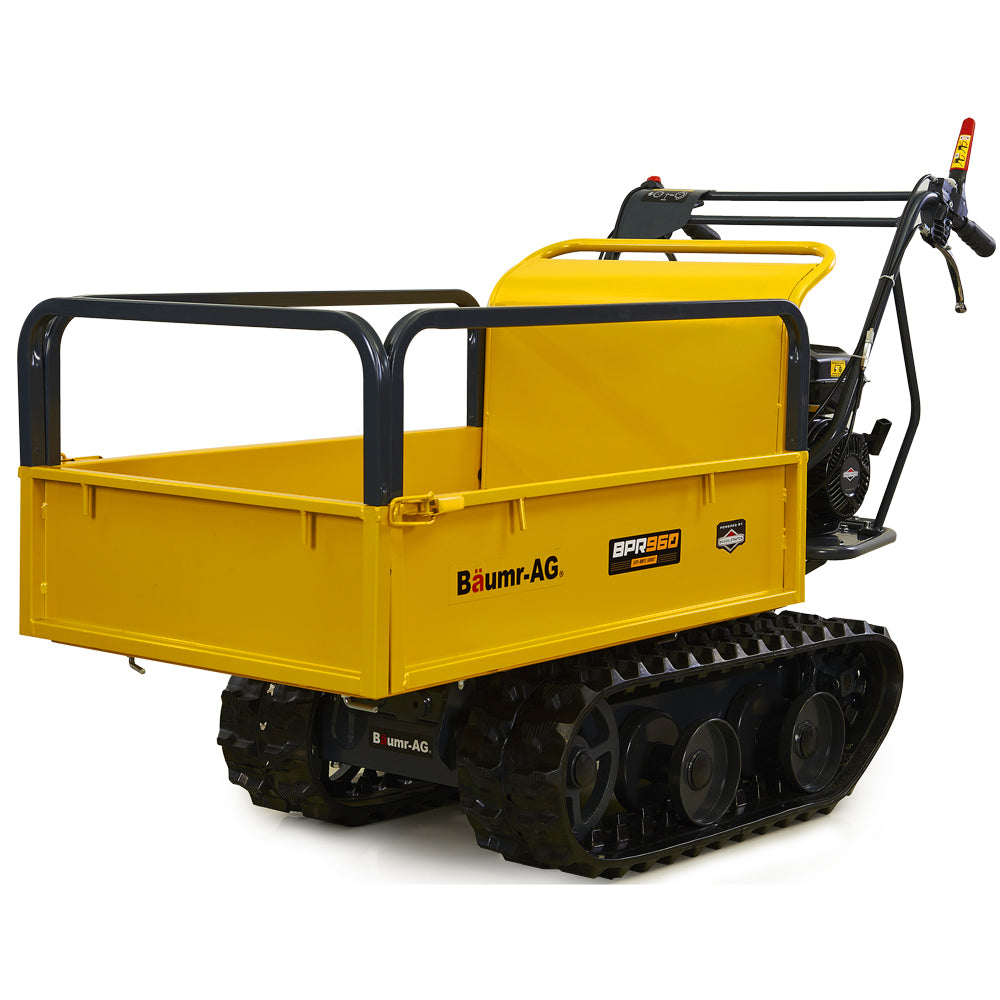 Baumr-AG Motorised Tracked Wheelbarrow Dumper, Briggs &amp; Stratton CR950 Petrol Engine, 300kg Capacity