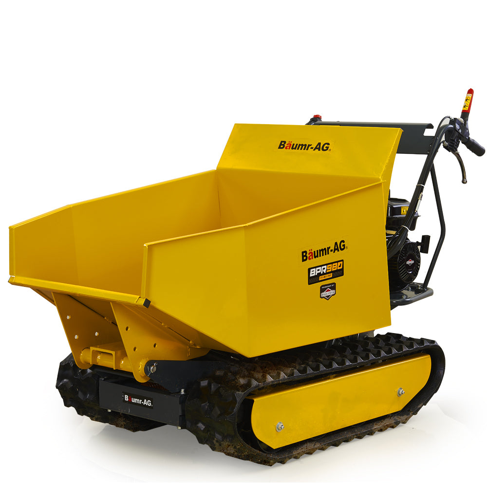 Baumr-AG Motorised Tracked Wheelbarrow Dumper, Briggs &amp; Stratton CR950 Petrol Engine, 500kg Capacity