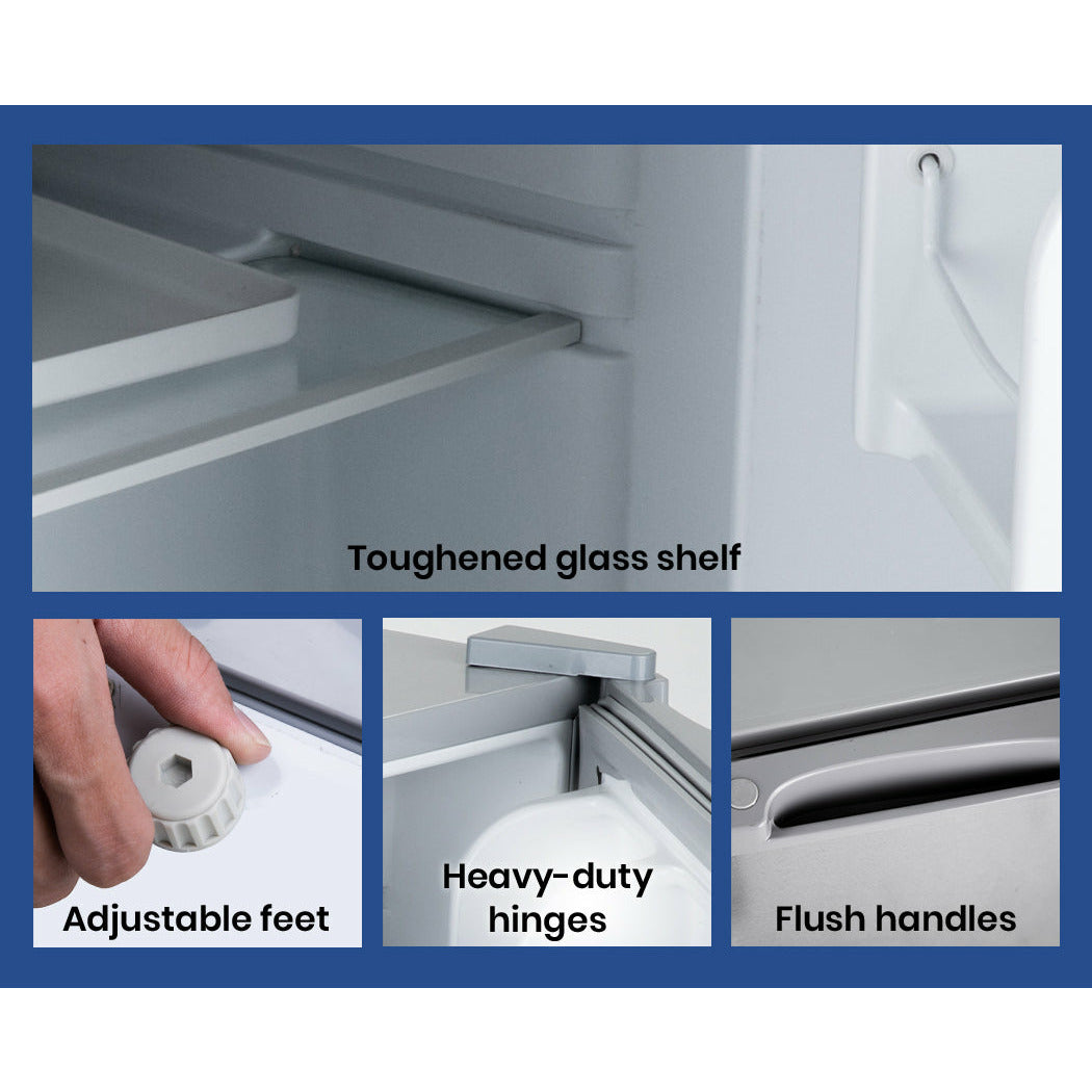 GECKO 57L Portable Bar Fridge Refrigerator 12V/24V/240V Camping Camper Caravan