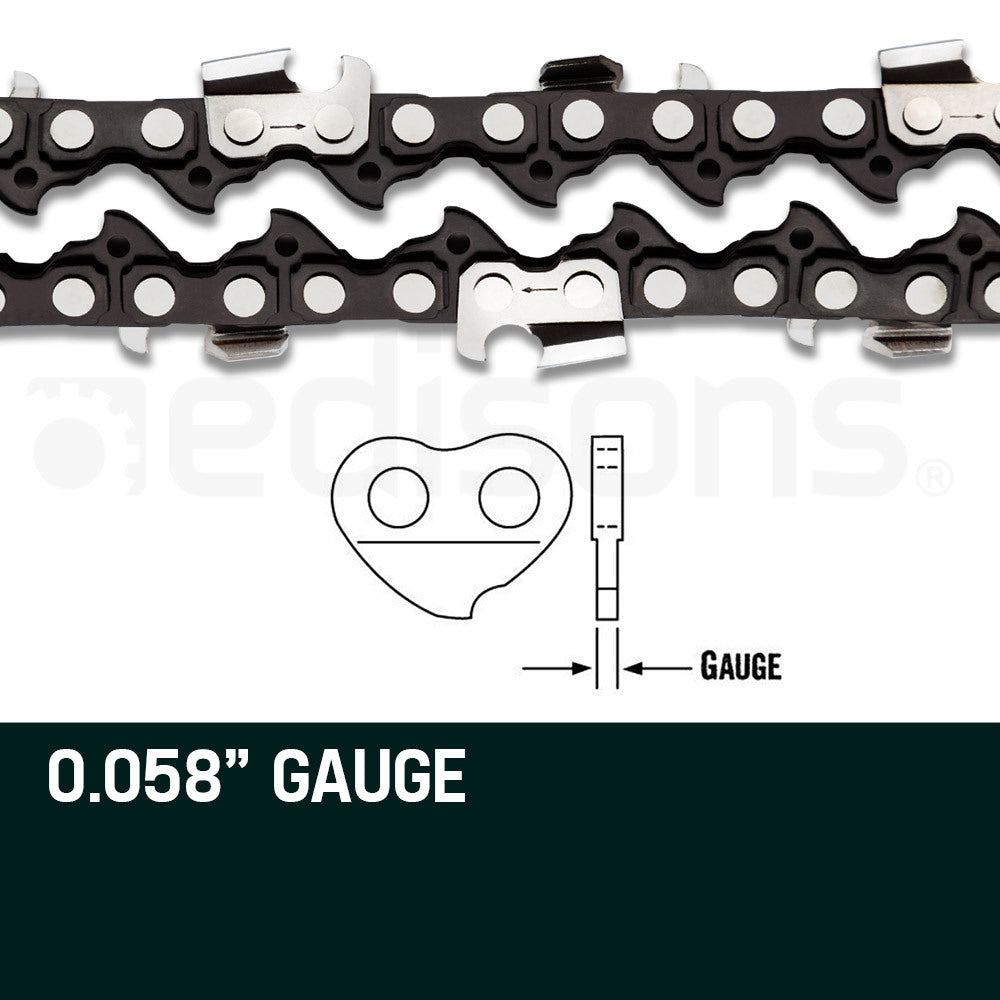 2 x 22 Baumr-AG Chainsaw Chain Bar Replacement 0.325 0.058" 86DL