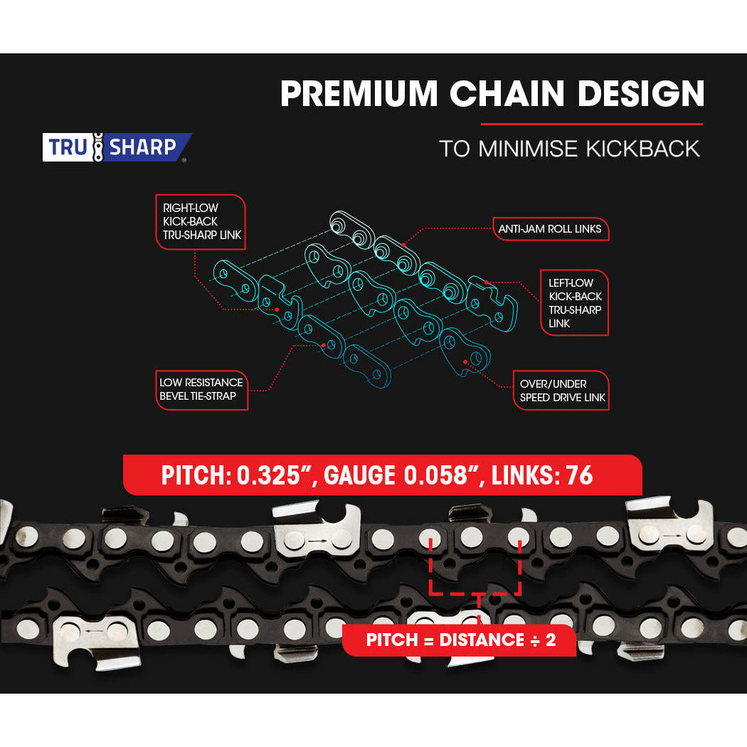 Baumr-AG 52CC Petrol Commercial Chainsaw 20 Bar E-Start Chain Saw