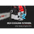 BAUMR-AG Commercial Petrol Chainsaw E-Start 24" Bar Chain Saw Top Handle Tree Pruning
