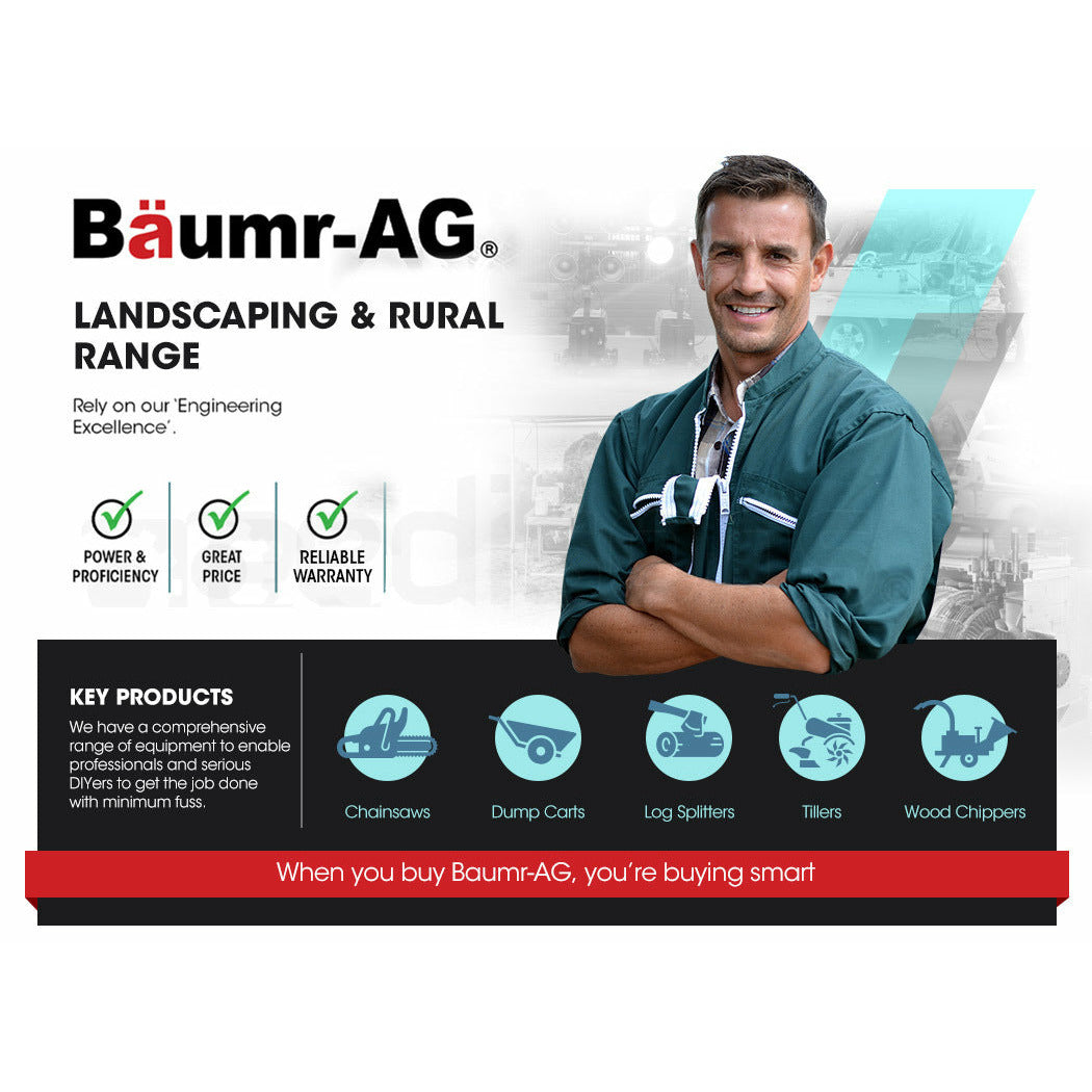 BAUMR-AG Petrol Commercial Chainsaw 24 Bar E-Start Chain Saw Top Handle Pruning